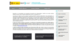 Desktop Screenshot of evaluacionarce.fecyt.es