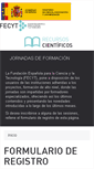 Mobile Screenshot of jornadasformacion.fecyt.es